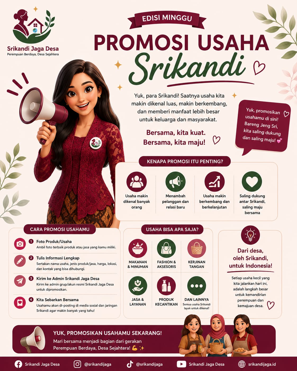 Promosi Usaha Srikandi - Edisi Minggu