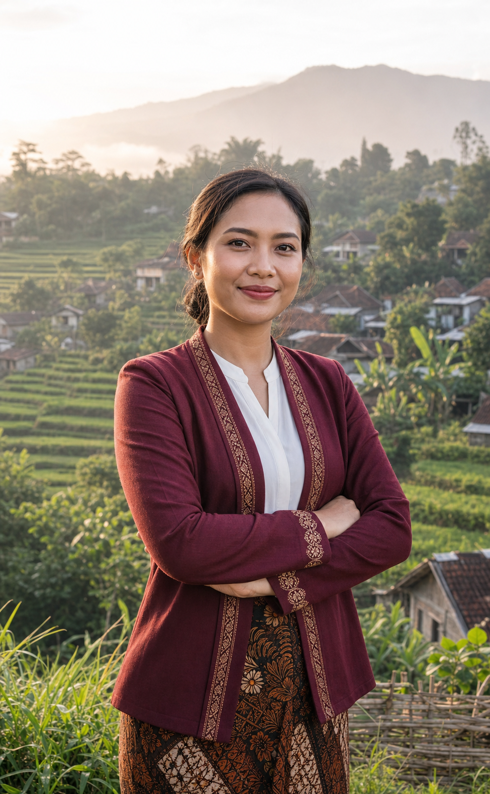 Pemimpin perempuan Srikandi Jaga Desa di kawasan perdesaan Indonesia